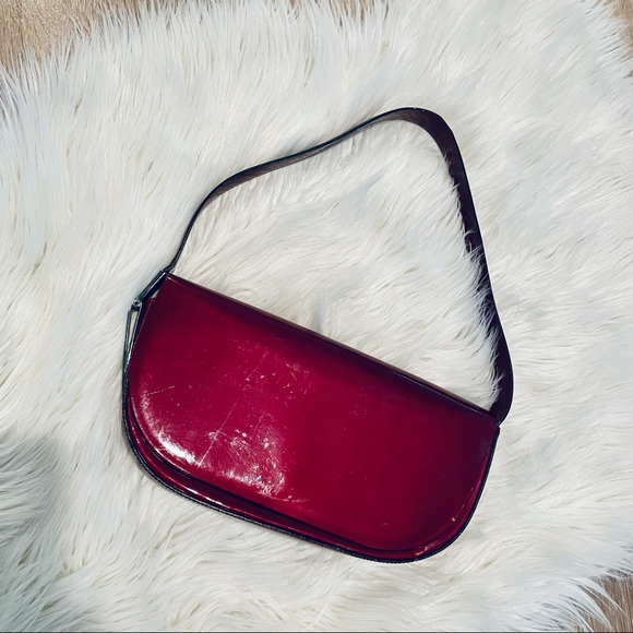 🔴Wine Francesco Biasia Sleek Shoulder Bag